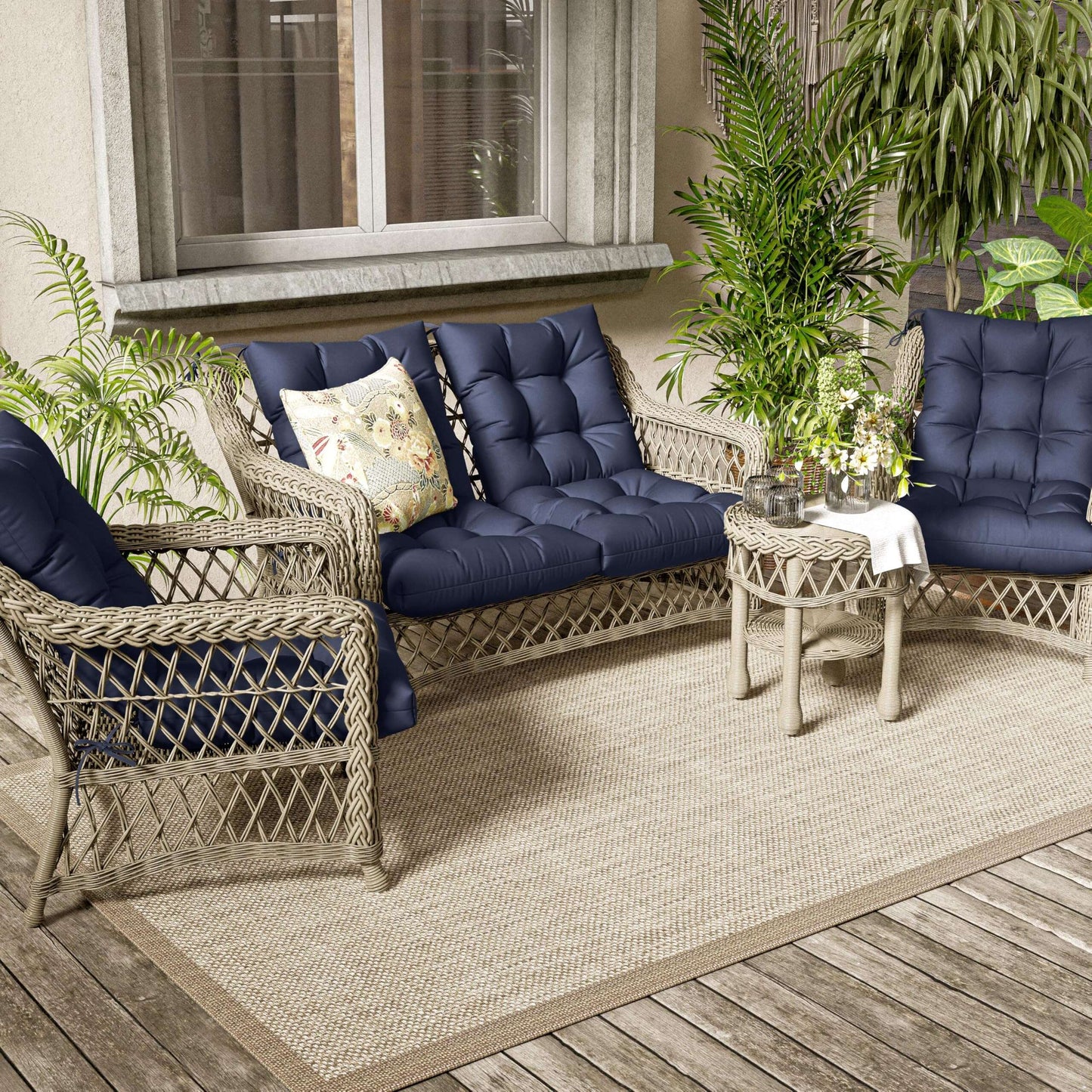 2PCS High Back Replacement Cushions Snubbull