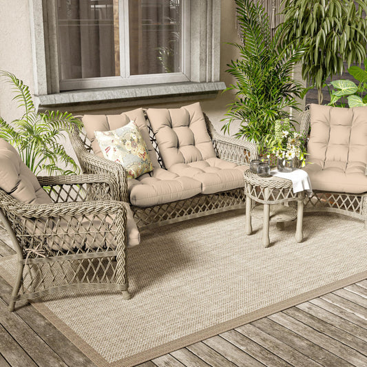 4PCS High Back Rocking Chair Cushions