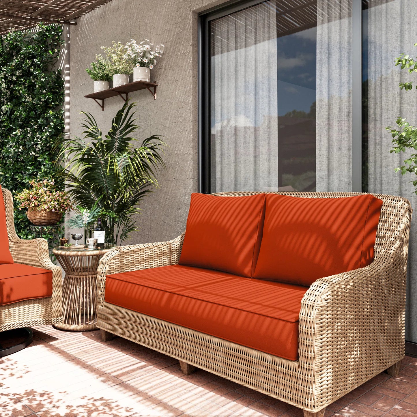 Outdoor Loveseat Cushion