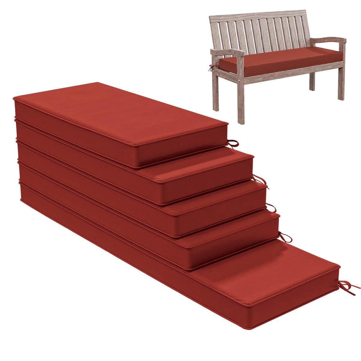 Outdoor Bench Cushion for Backyard Garden