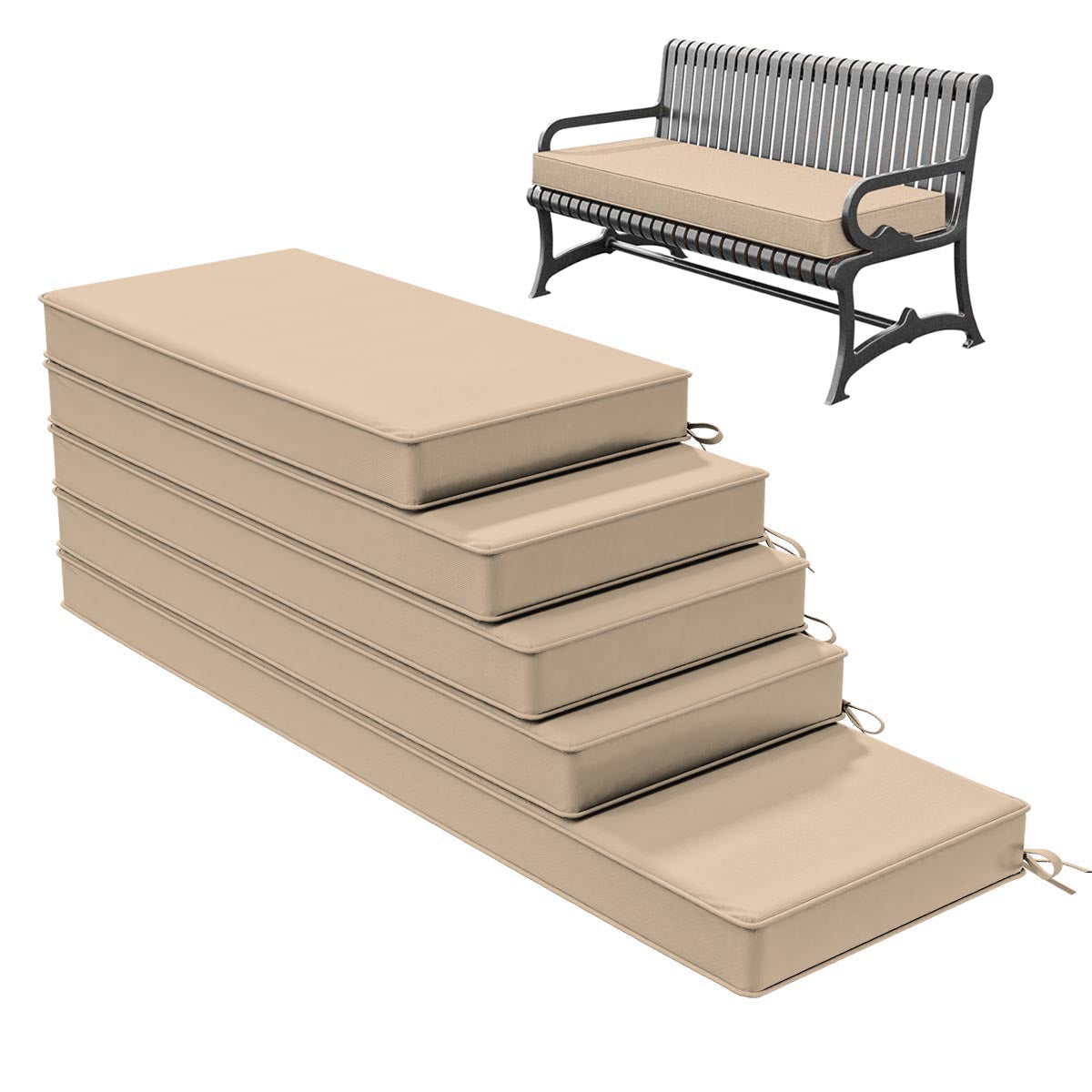 Outdoor Bench Cushion for Backyard Garden