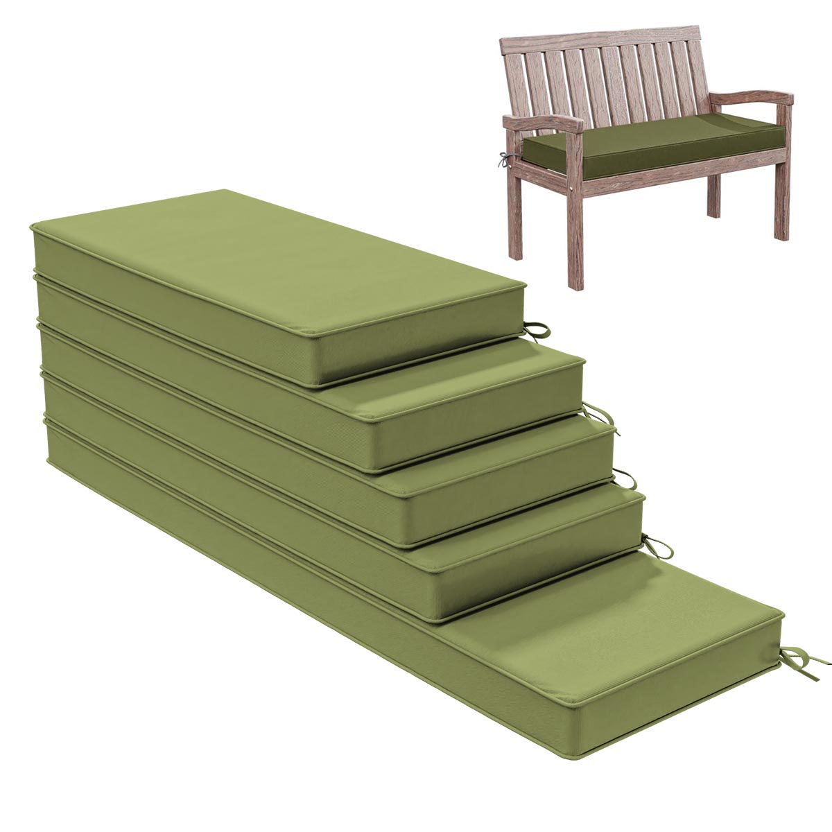 Outdoor Bench Cushion for Backyard Garden