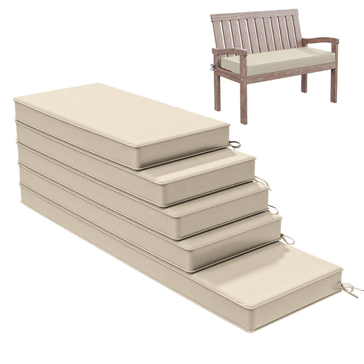 Outdoor Bench Cushion for Backyard Garden