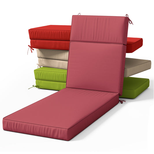 2PCS Outdoor Chaise Lounge Cushions