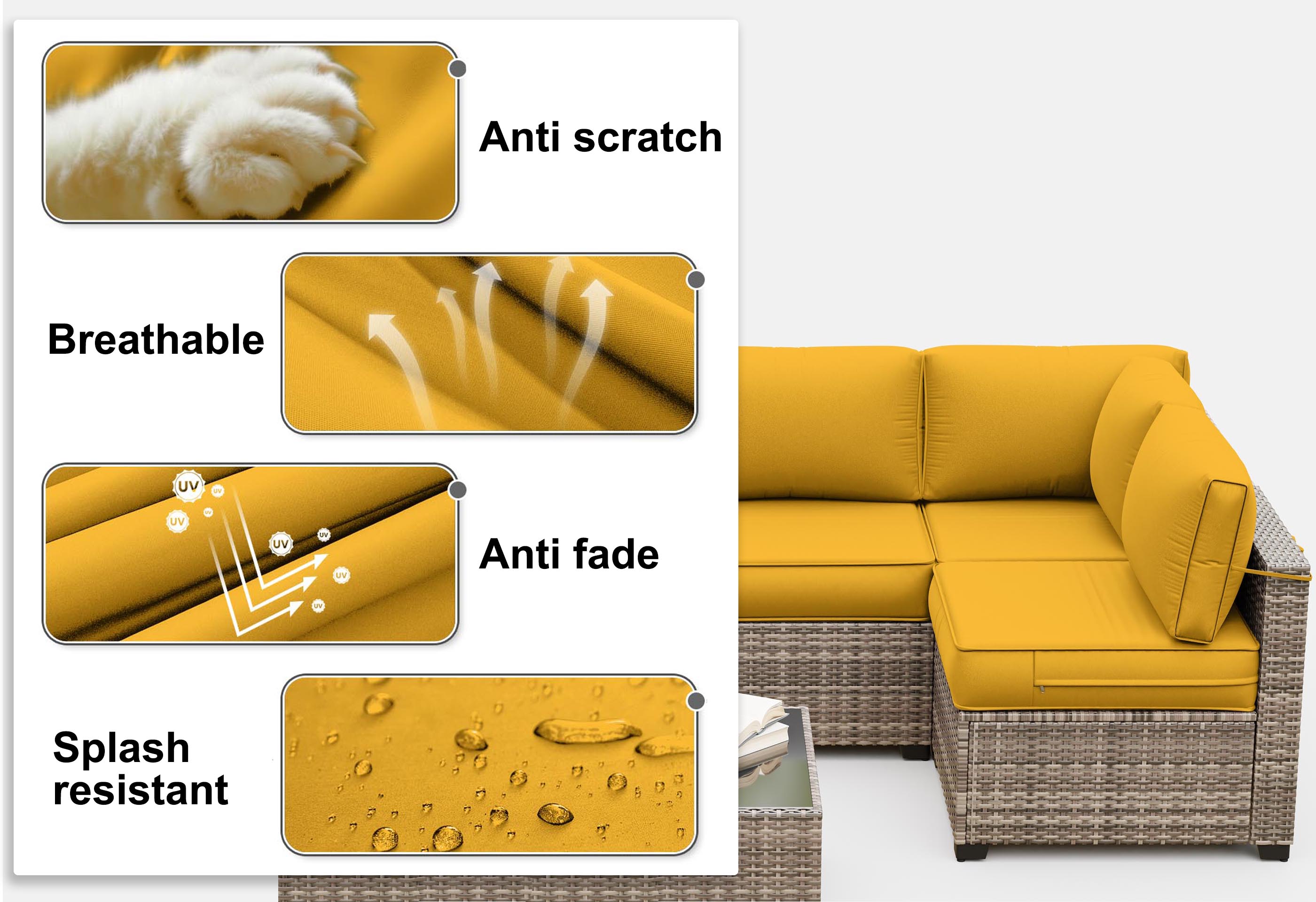 outdoor cushion fabric features