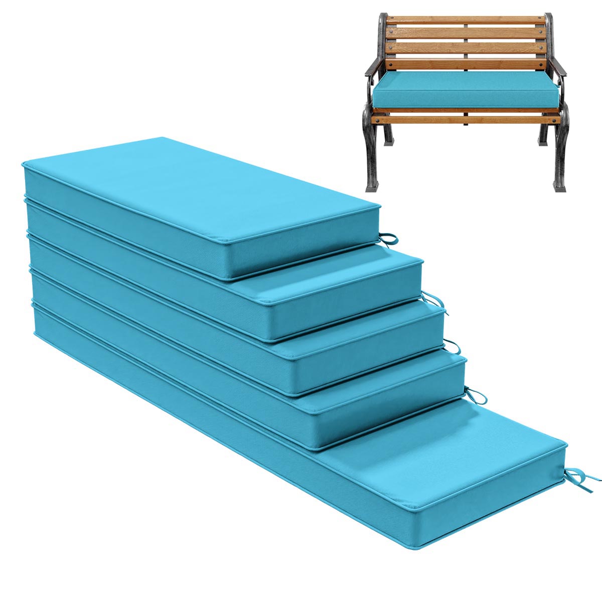 Outdoor Bench Cushion for Backyard Garden