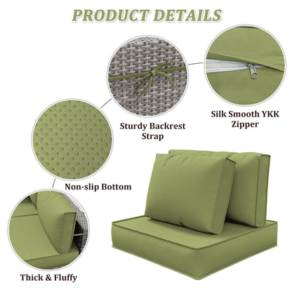 5" Patio Sofa Cushion Set (6-Seater, 14 Pieces)