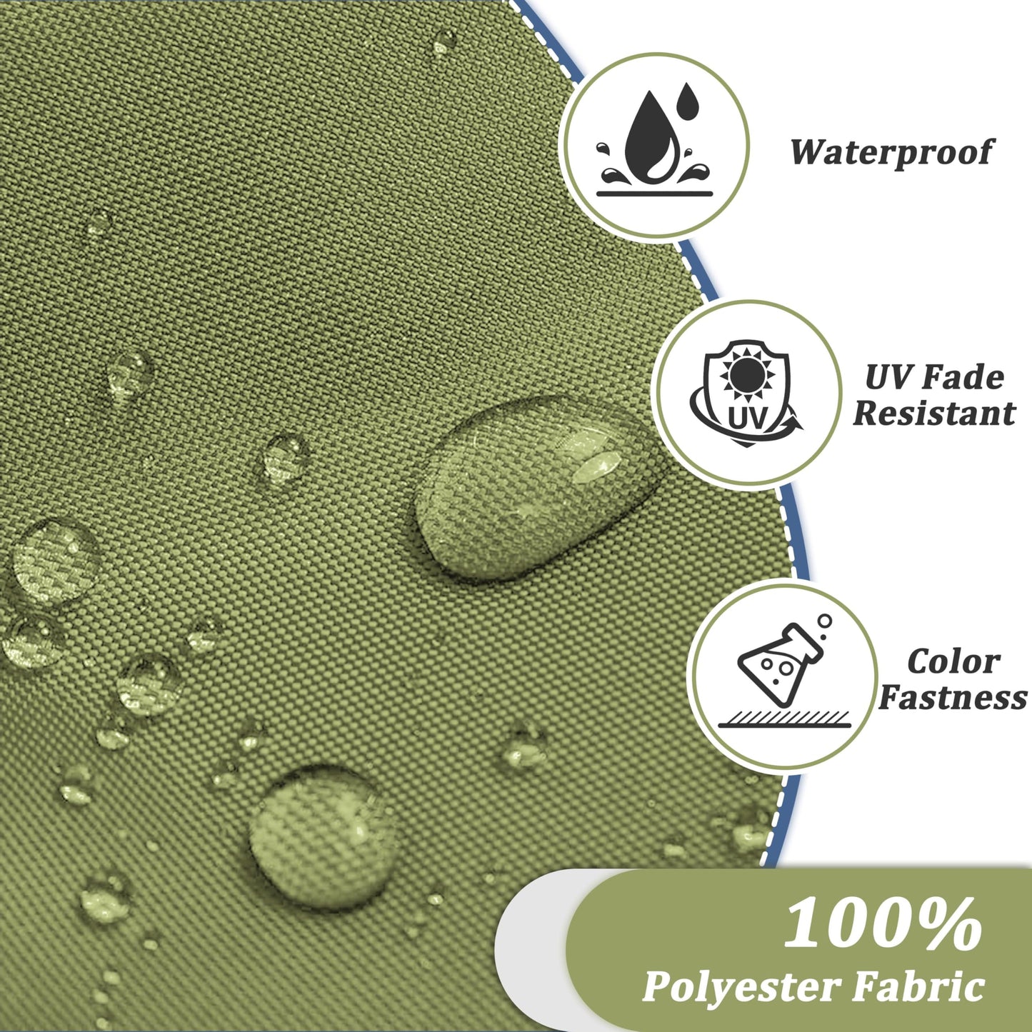 5" Patio Sofa Cushion Set (6-Seater, 14 Pieces)