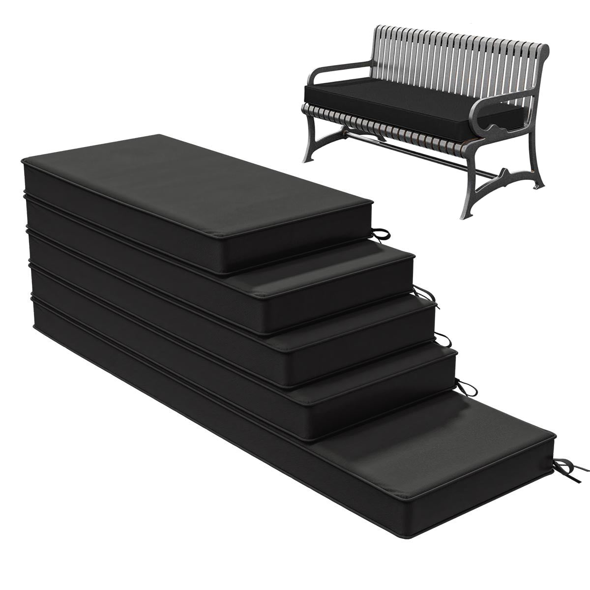 Outdoor Bench Cushion for Backyard Garden