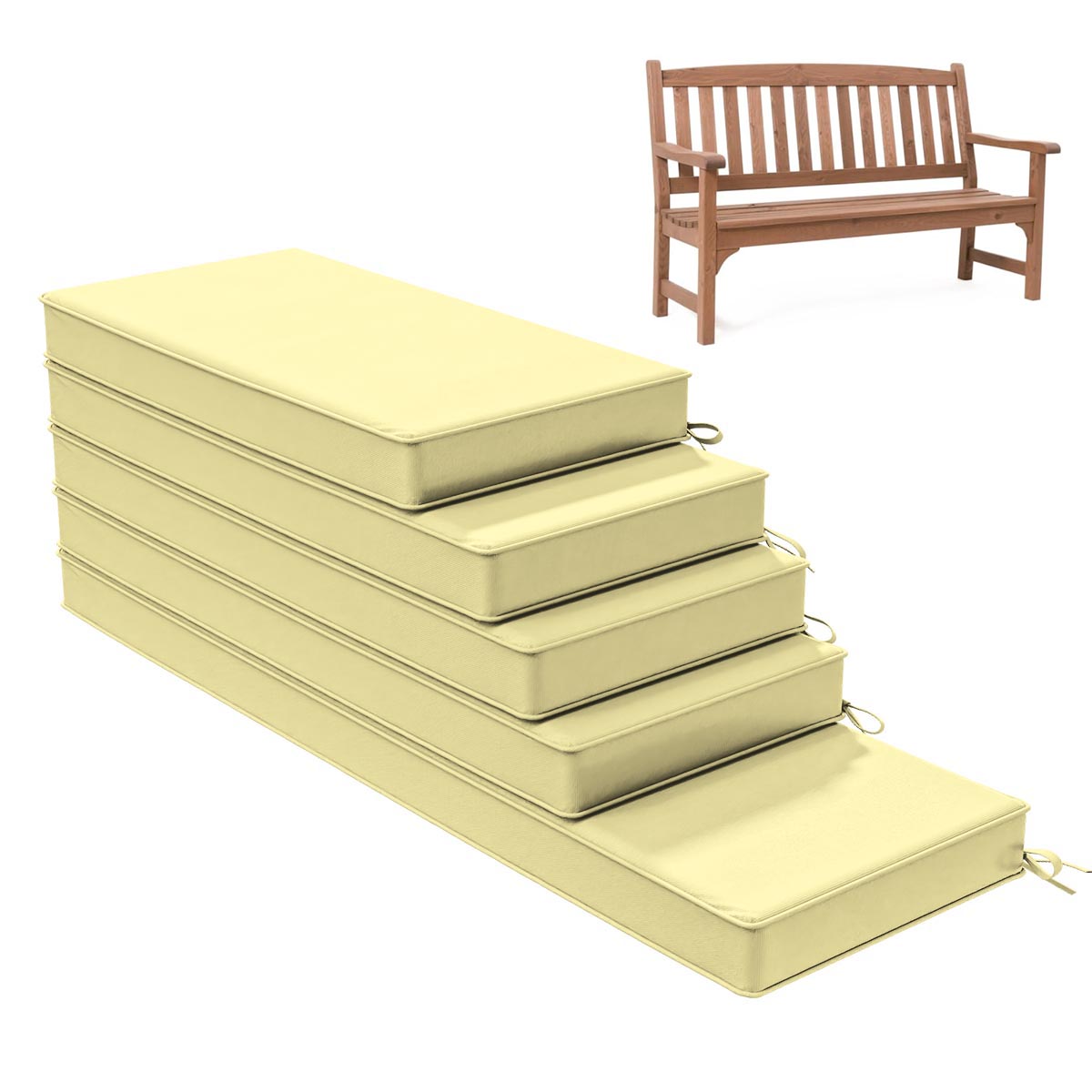 Outdoor Bench Cushion for Backyard Garden