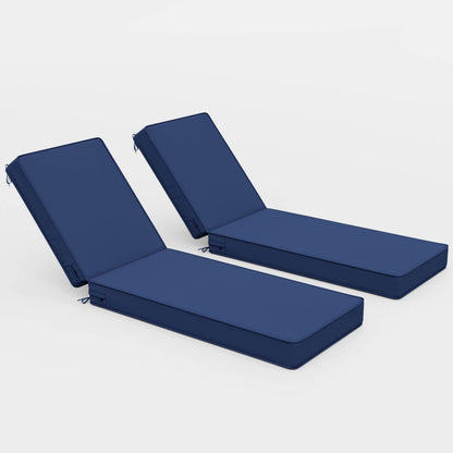 2PCS Outdoor Chaise Lounge Cushions