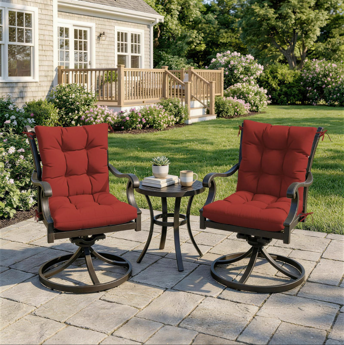 2PCS High Back Replacement Cushions