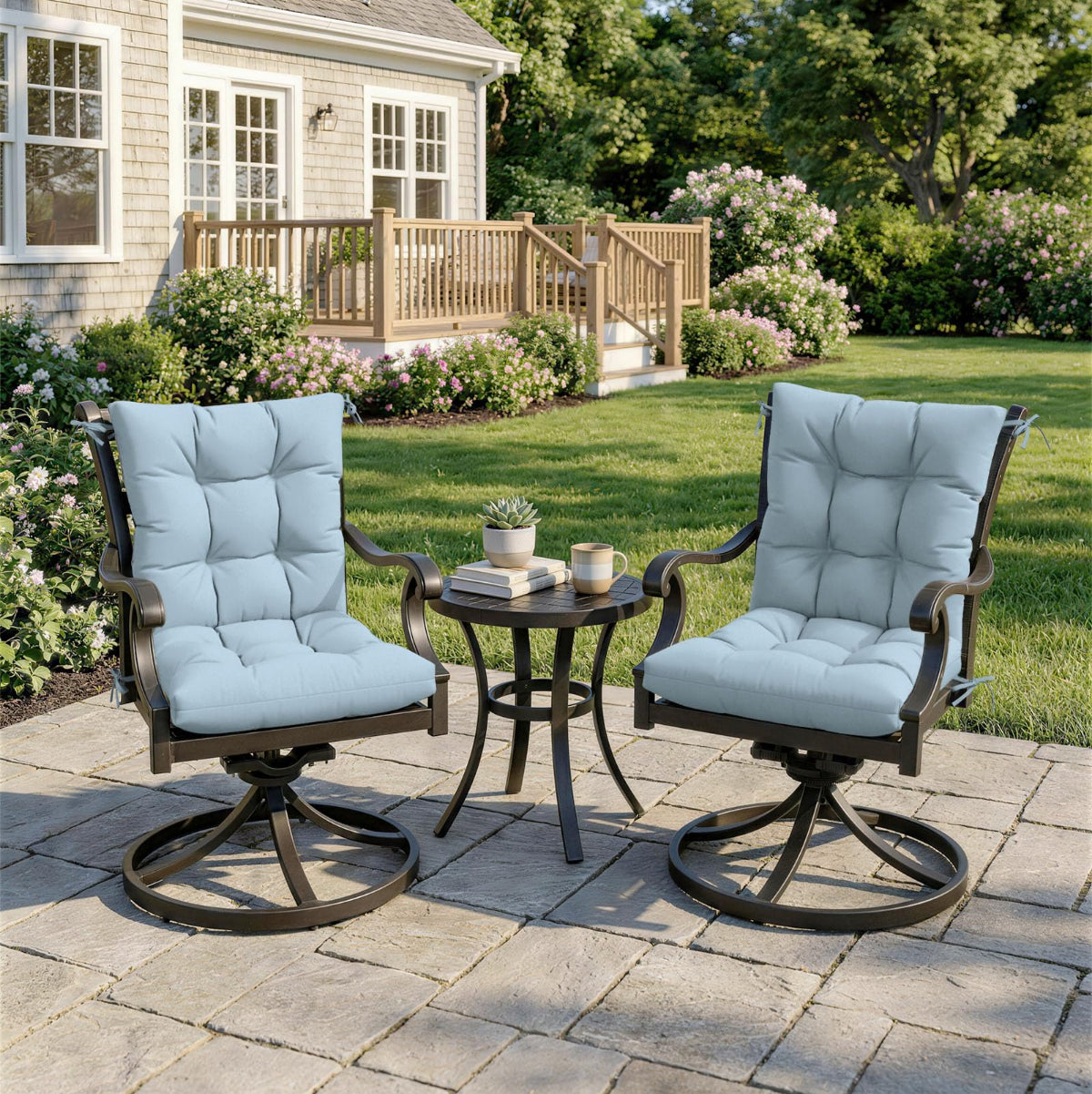 2PCS High Back Replacement Cushions
