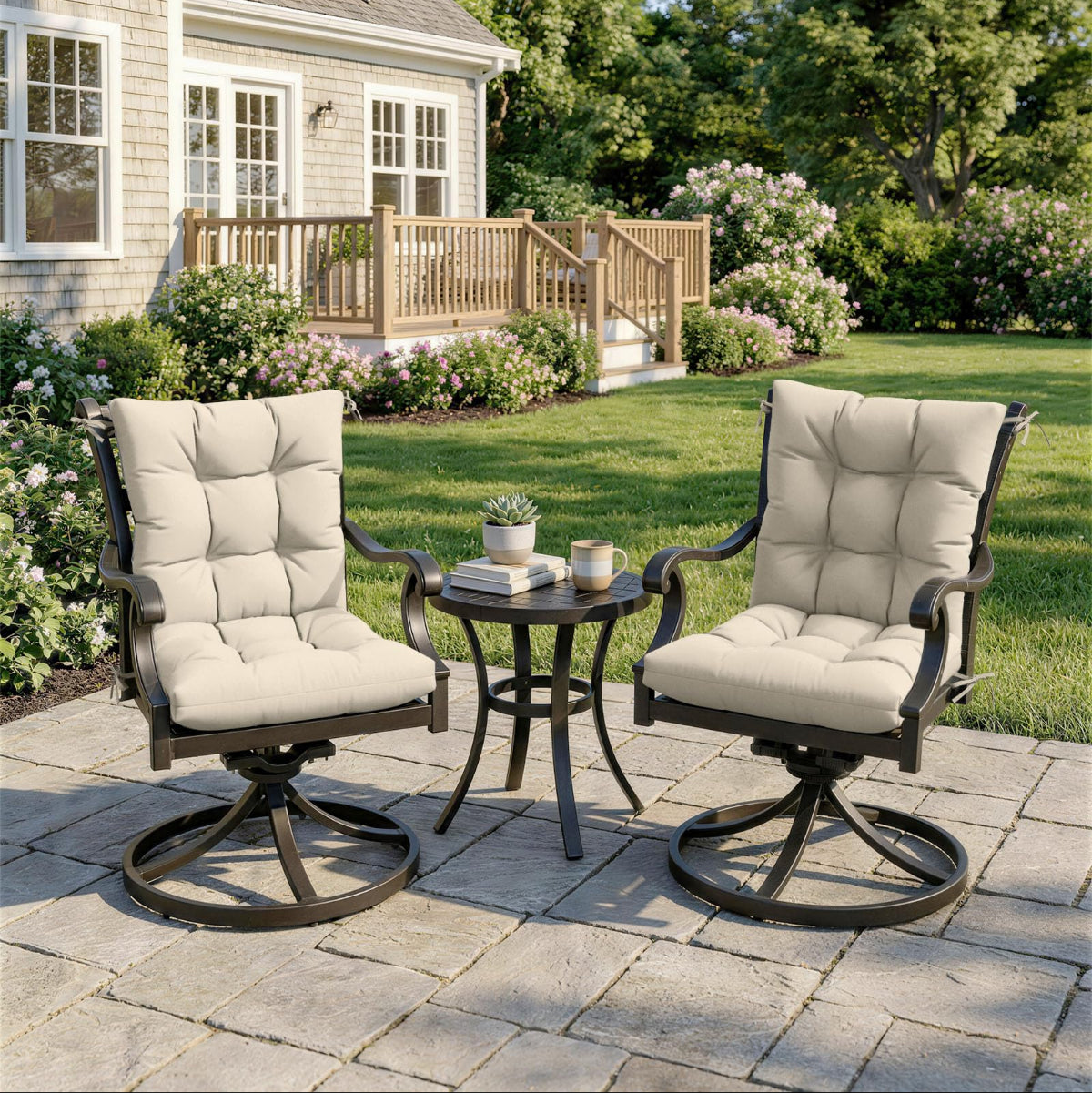 2PCS High Back Replacement Cushions