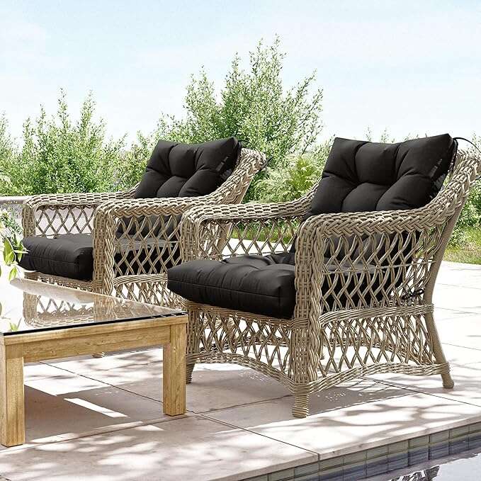 2PCS High Back Replacement Cushions Snubbull