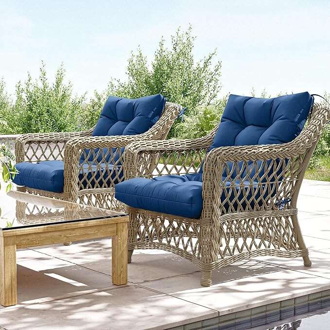 2PCS High Back Replacement Cushions Snubbull