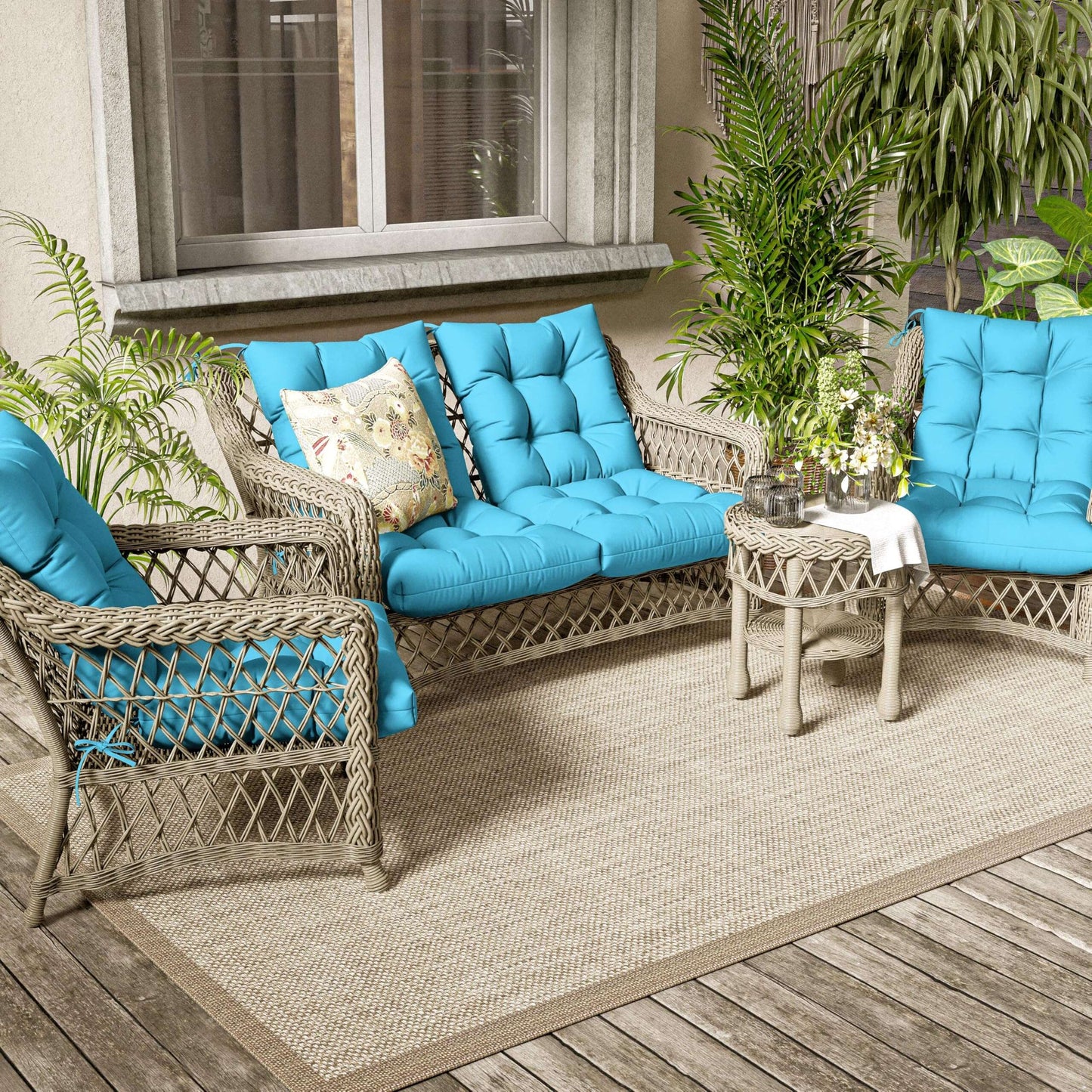 2PCS High Back Replacement Cushions Snubbull