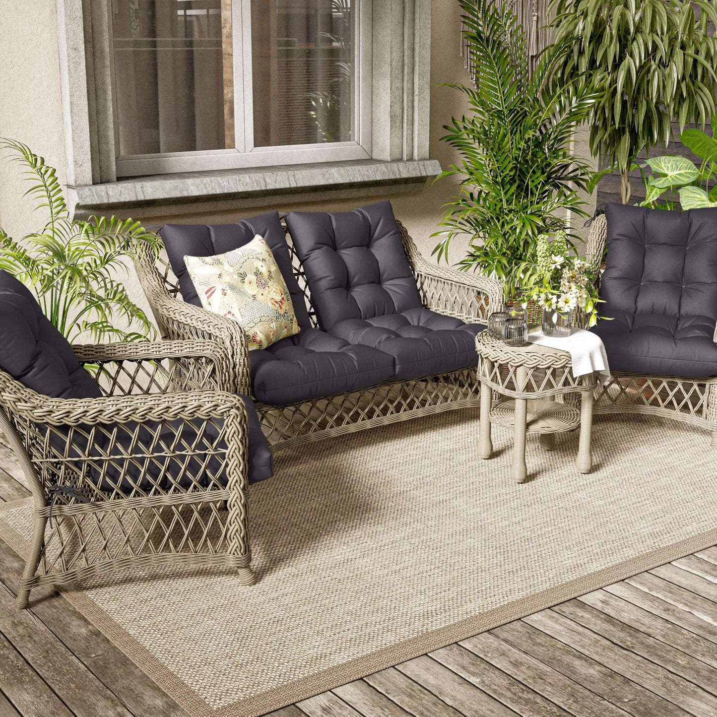 2PCS High Back Replacement Cushions Snubbull