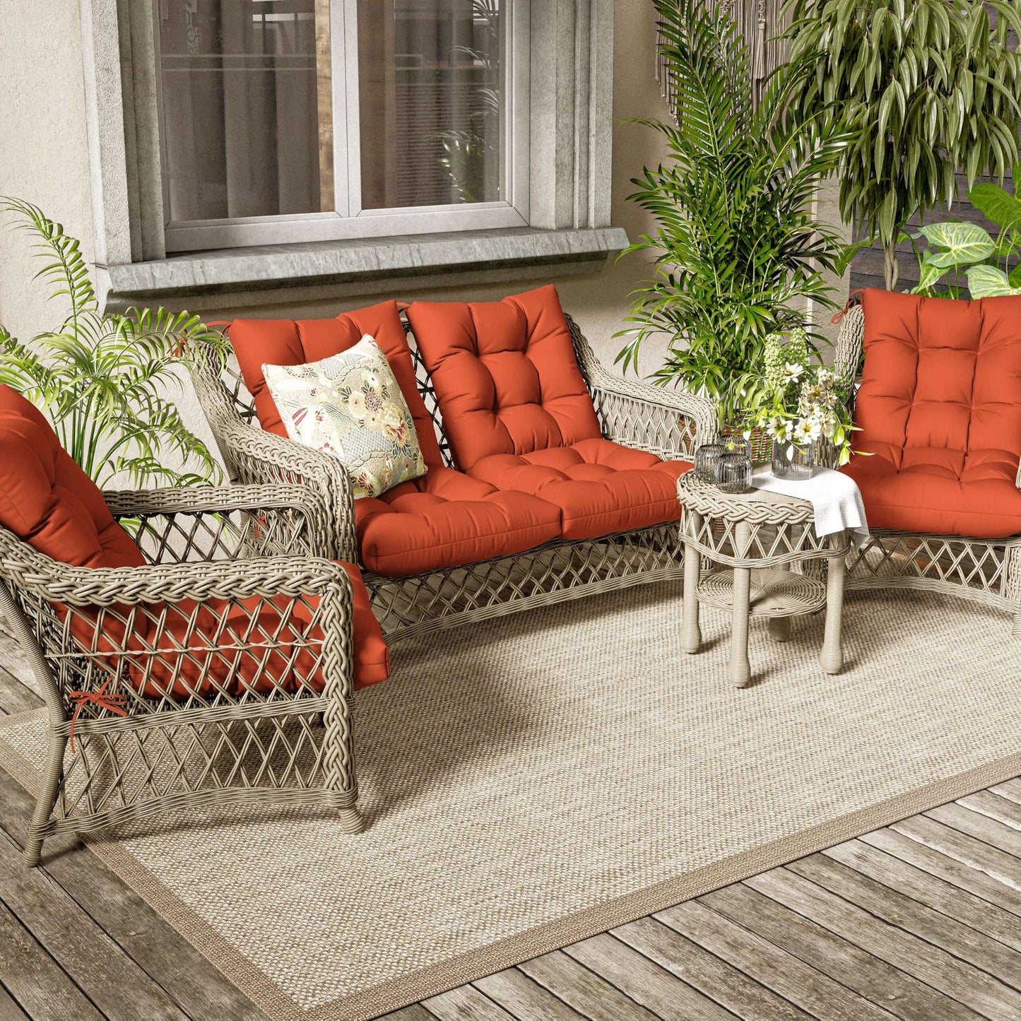 2PCS High Back Replacement Cushions Snubbull