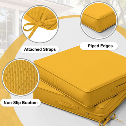 details of yellow Outdoor Seat Cushions Snubbull