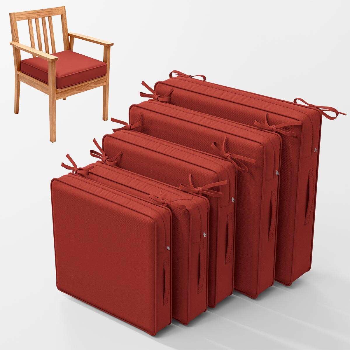 2PCS Outdoor Seat Cushions Snubbull