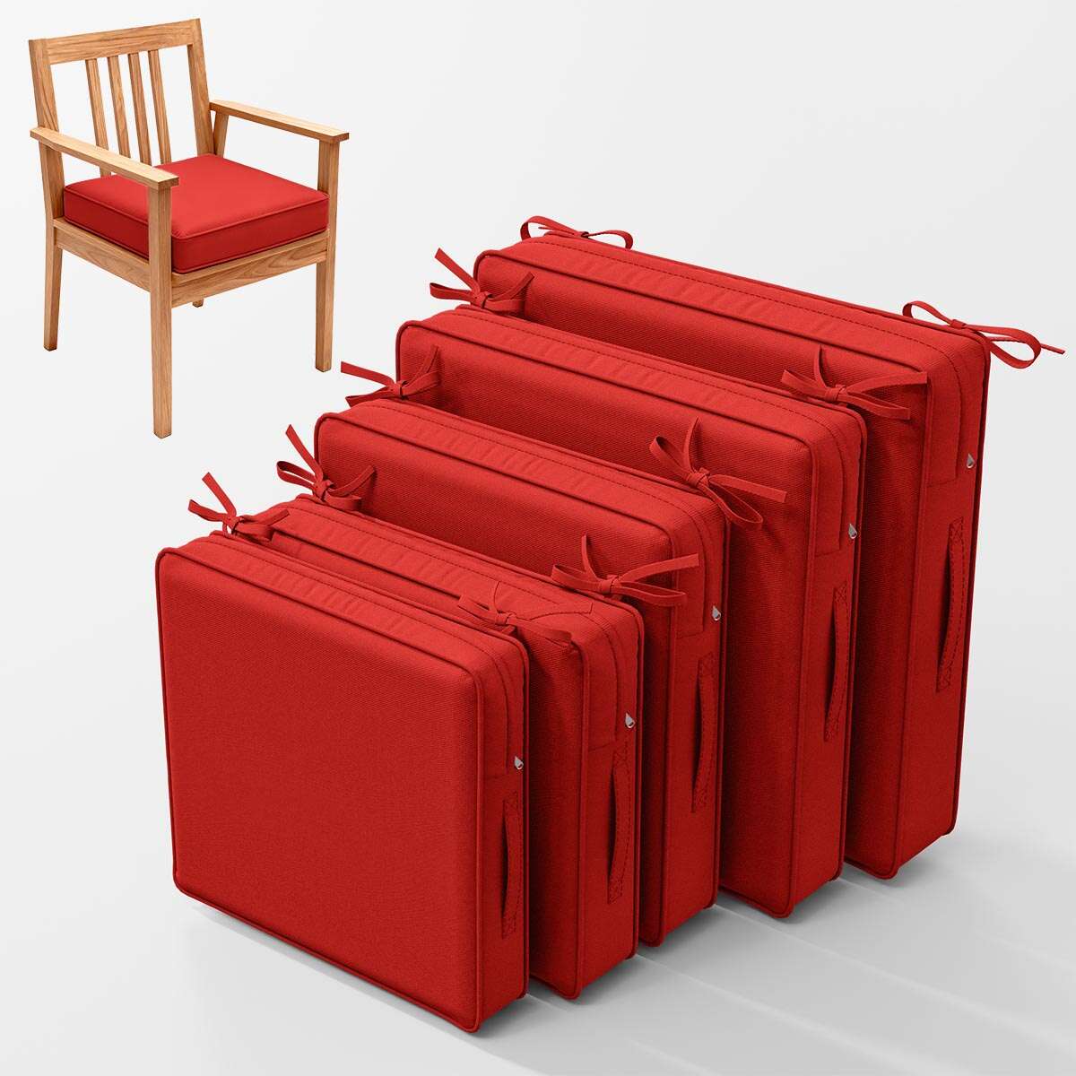 2PCS Outdoor Seat Cushions Snubbull