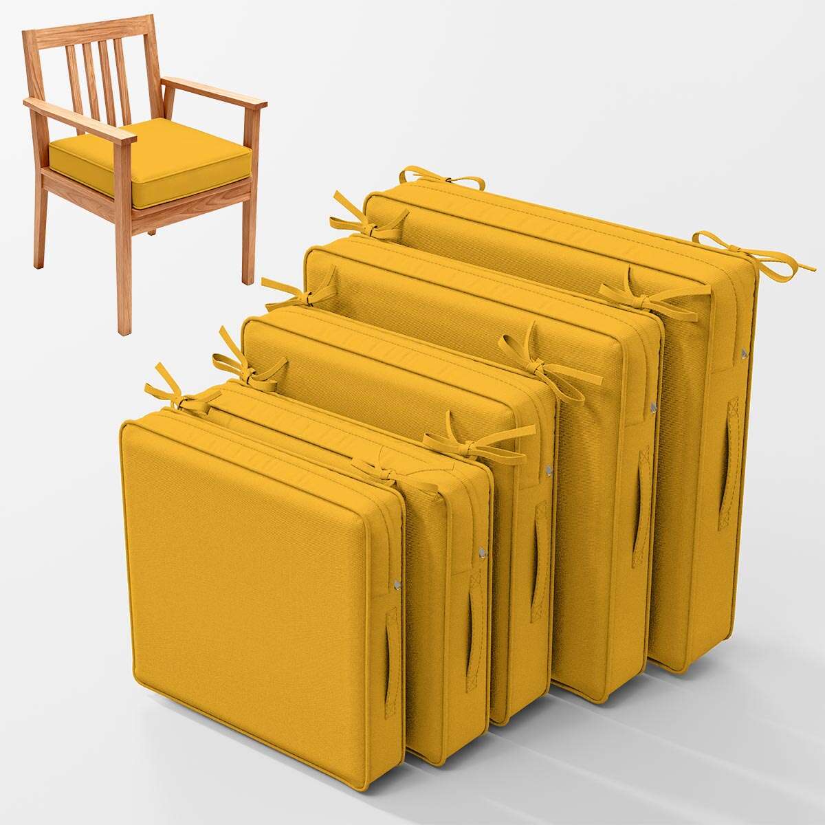 2PCS Outdoor Seat Cushions Snubbull