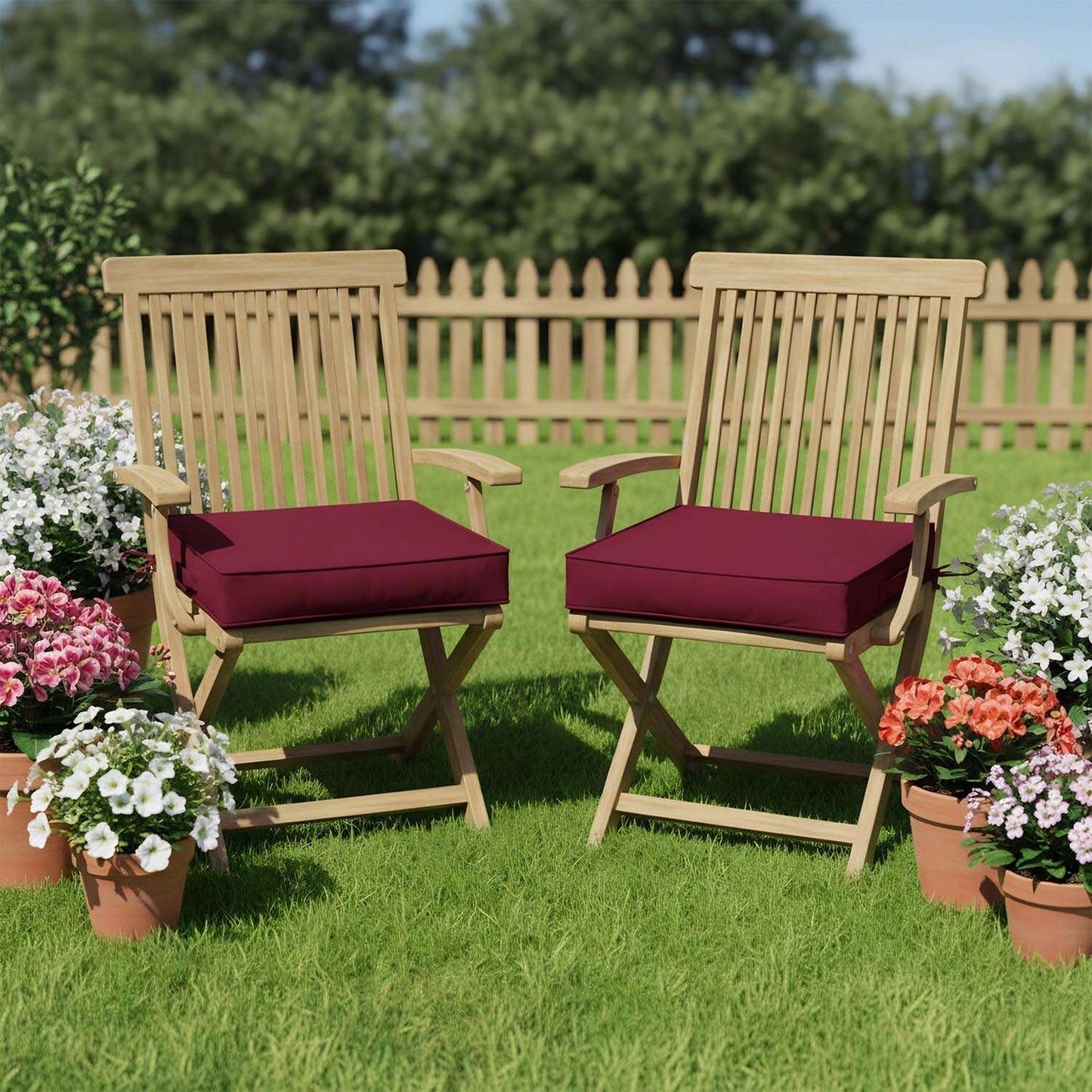 2PCS Outdoor Seat Cushions Snubbull