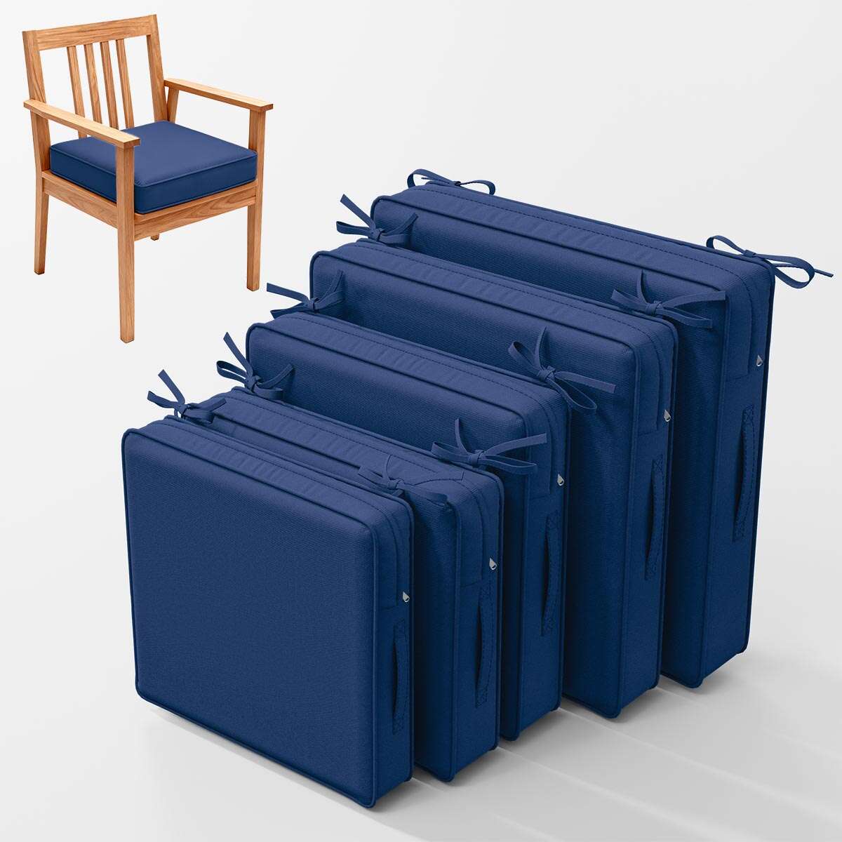 2PCS Outdoor Seat Cushions Snubbull