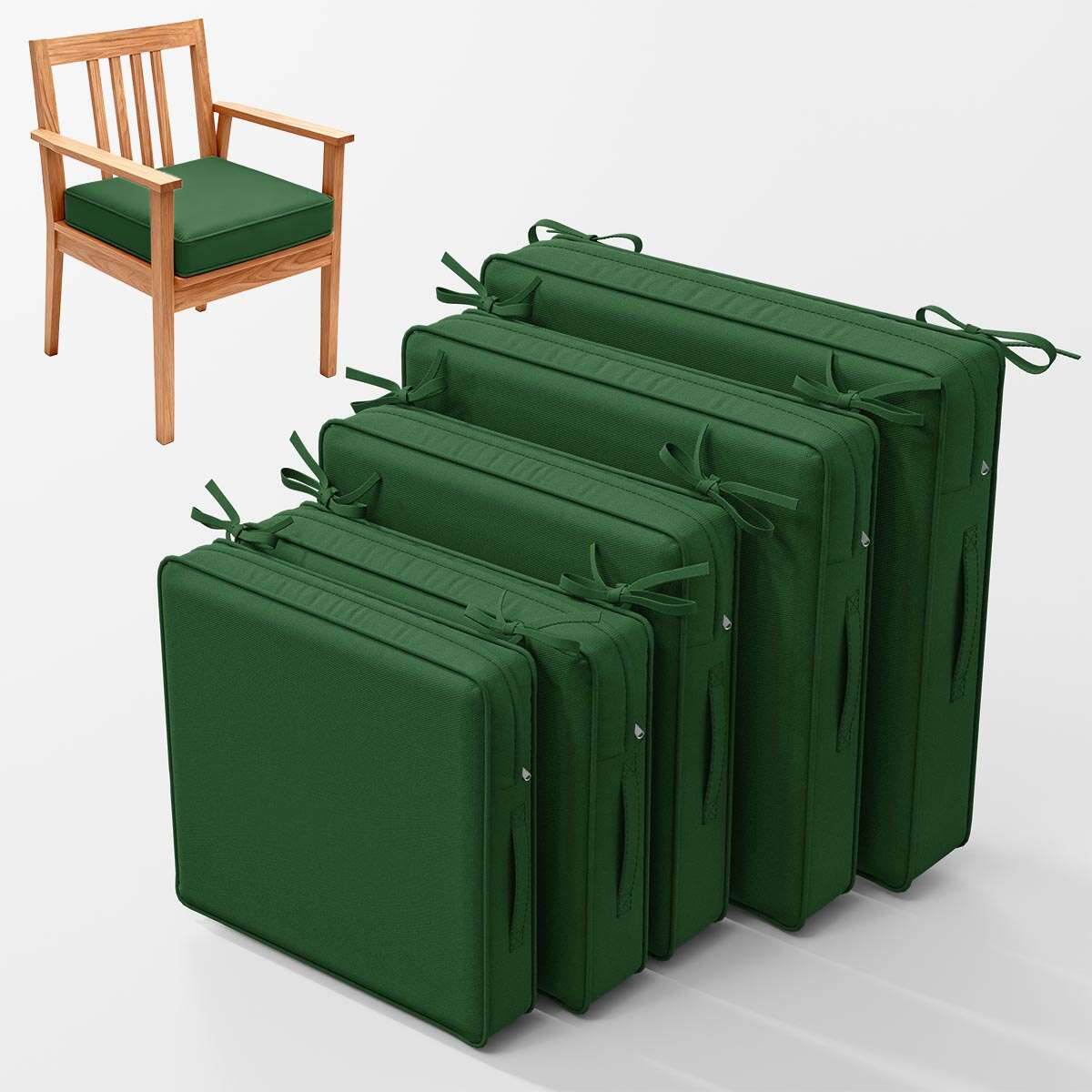 2PCS Outdoor Seat Cushions Snubbull