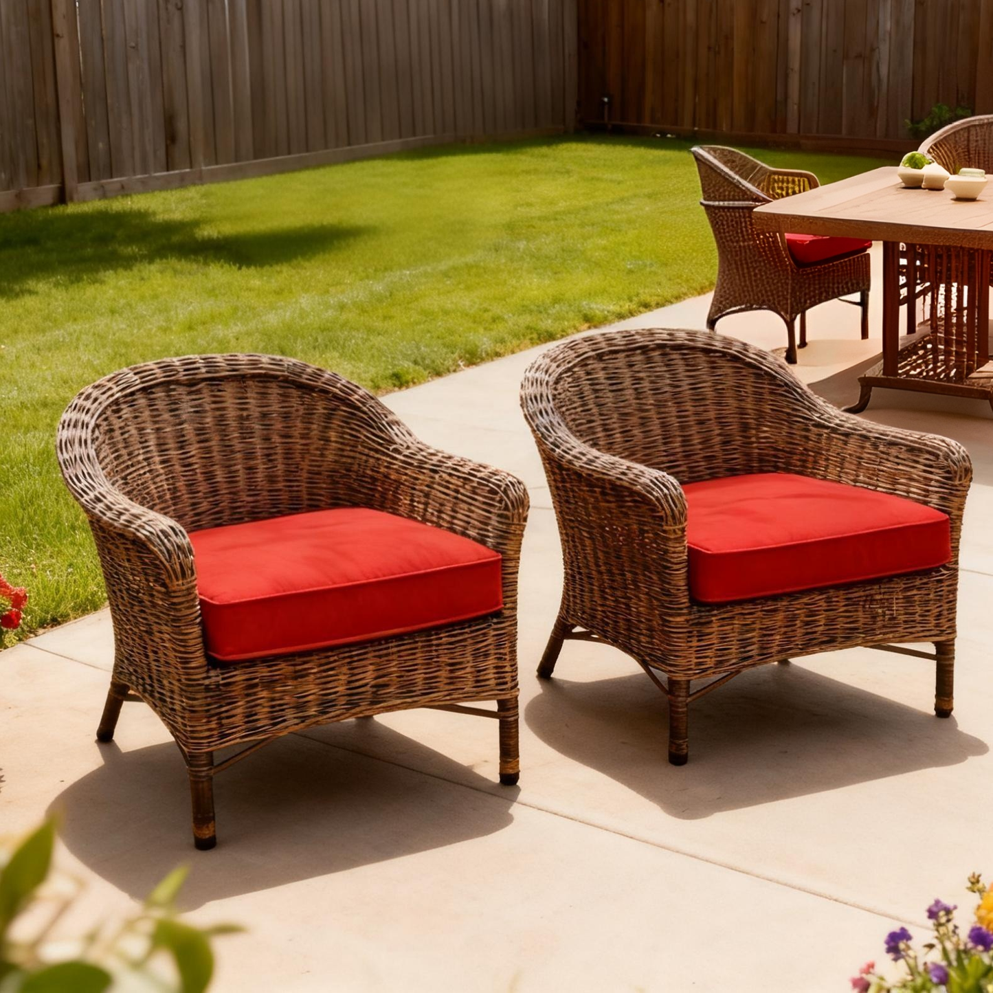 2PCS Outdoor Seat Cushions Snubbull