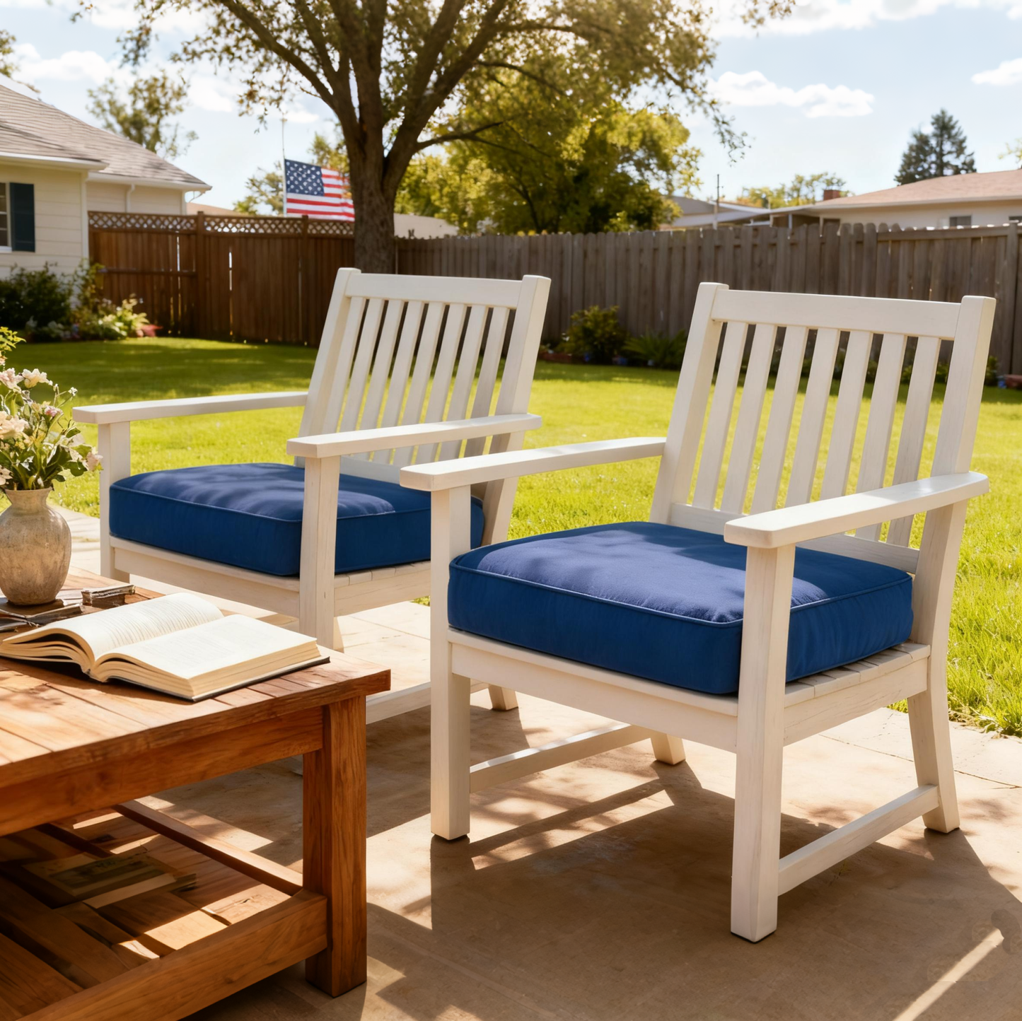 2PCS Outdoor Seat Cushions Snubbull