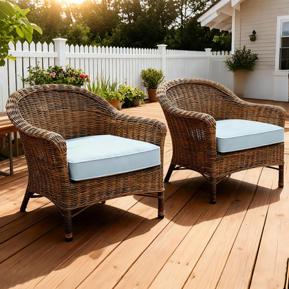 2PCS Outdoor Patio Seat Pads
