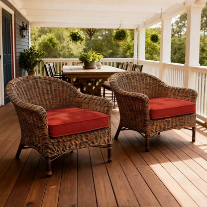 2PCS Outdoor Patio Seat Pads