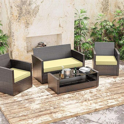 3PCS Patio Chair Seat Cushions Snubbull