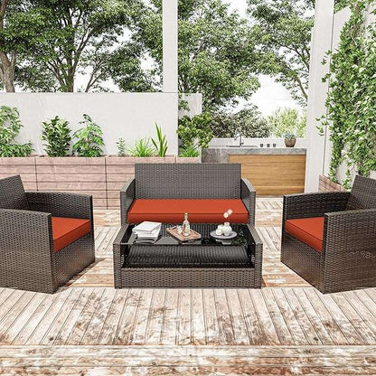 3PCS Patio Chair Seat Cushions Snubbull