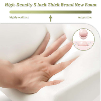 5" Patio Sectional Cushion Set (6-Seater, 14 Pieces) Snubbull