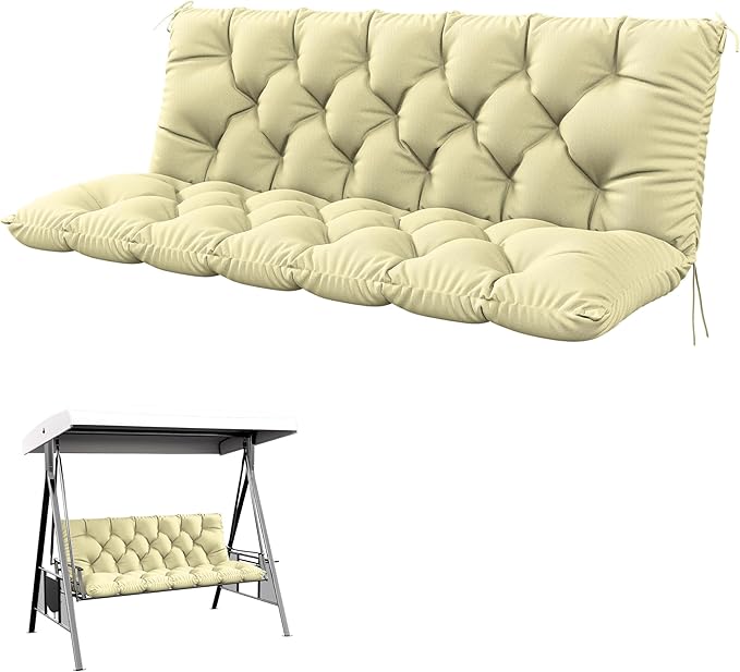 Porch Swing Cushion with Backrest