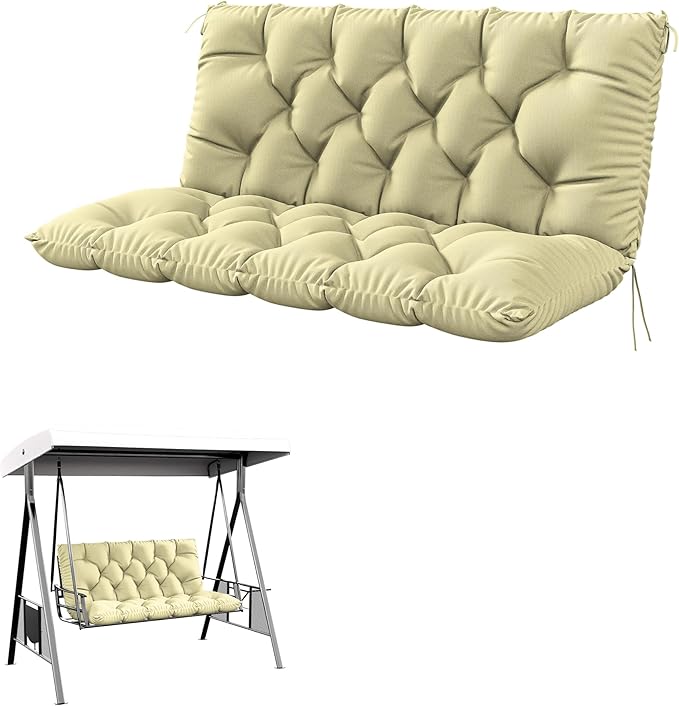 Porch Swing Cushion with Backrest