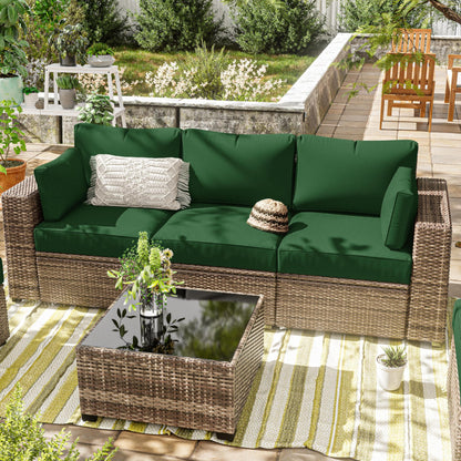 Outdoor Cushion Cover Replacement for 3-Seat Sofa
