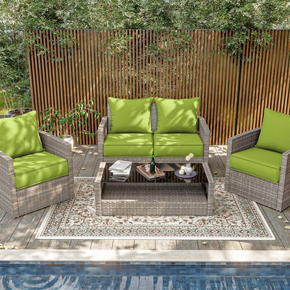 Deap Seat & Backrest Cushions Set