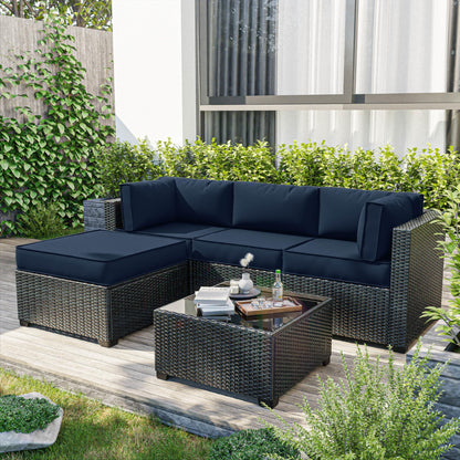 Outdoor Cushion Cover Replacement for 4-Seat Sofa