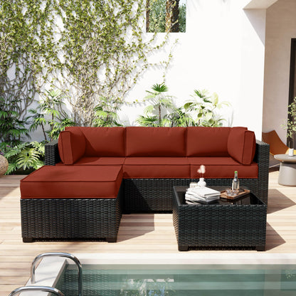 Outdoor Cushion Cover Replacement for 4-Seat Sofa