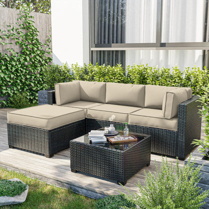Outdoor Cushion Cover Replacement for 4-Seat Sofa