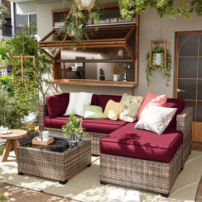 9PCS Outdoor Sectional Cushion Cover Replacement