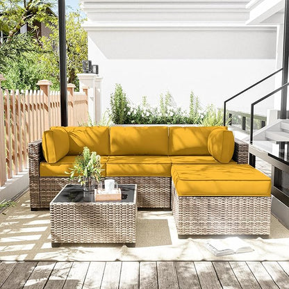 Outdoor Cushion Cover Replacement for 4-Seat Sofa