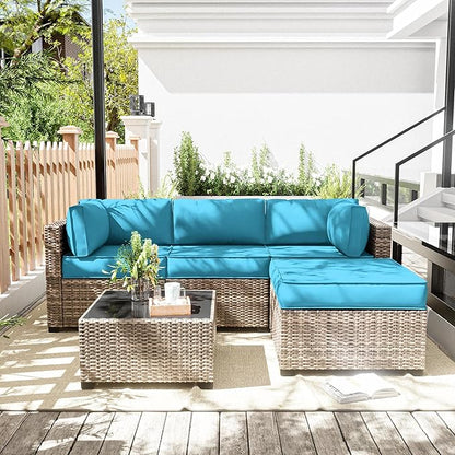 Outdoor Cushion Cover Replacement for 4-Seat Sofa