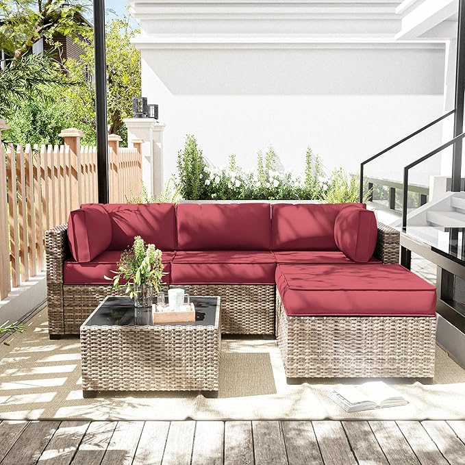 Outdoor Cushion Cover Replacement for 4-Seat Sofa