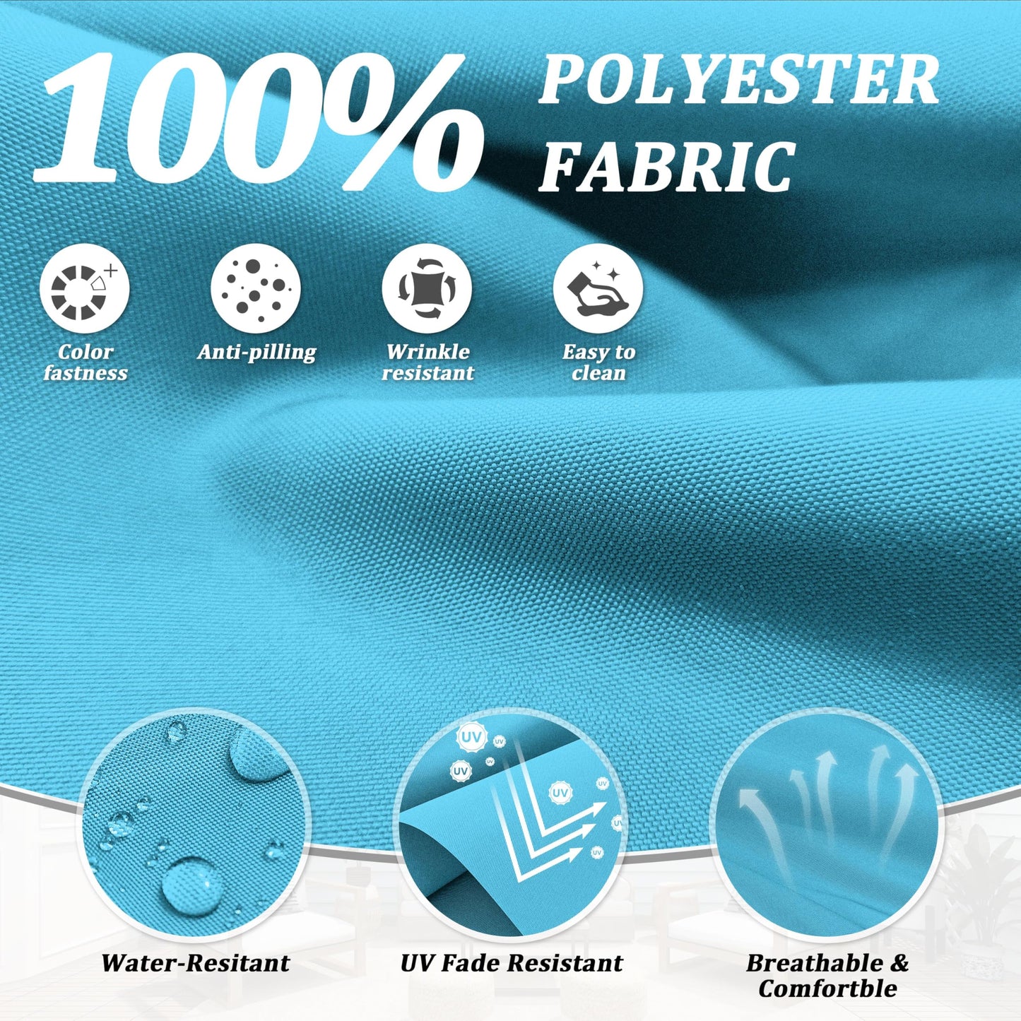 Patio Sectional Cushion Set (4-Seater, 9 Pieces)