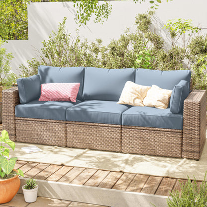 Outdoor Cushion Cover Replacement for 3-Seat Sofa